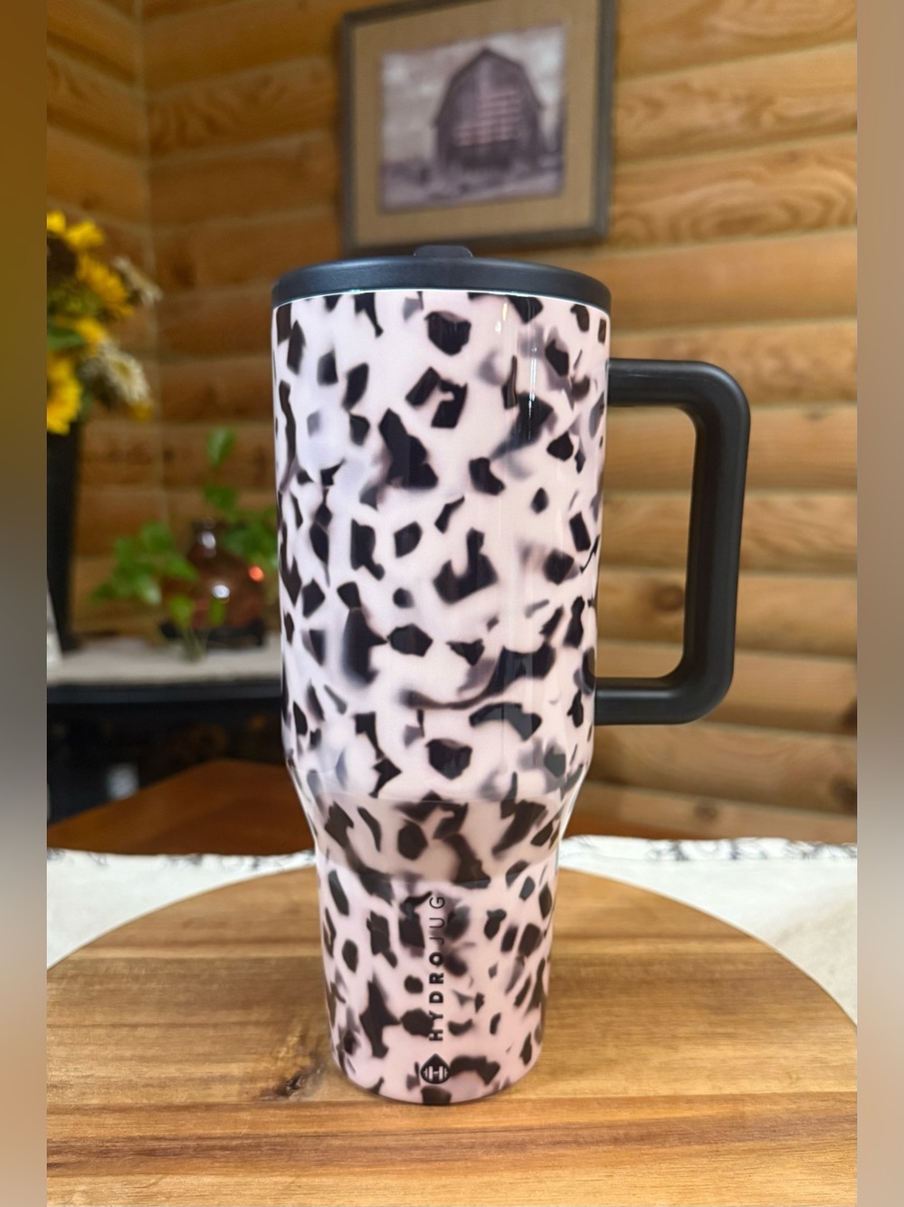 BLONDE TORTOISE Hydrojug 32oz Traveler Straw Tumbler • Rylee Arnold Collab